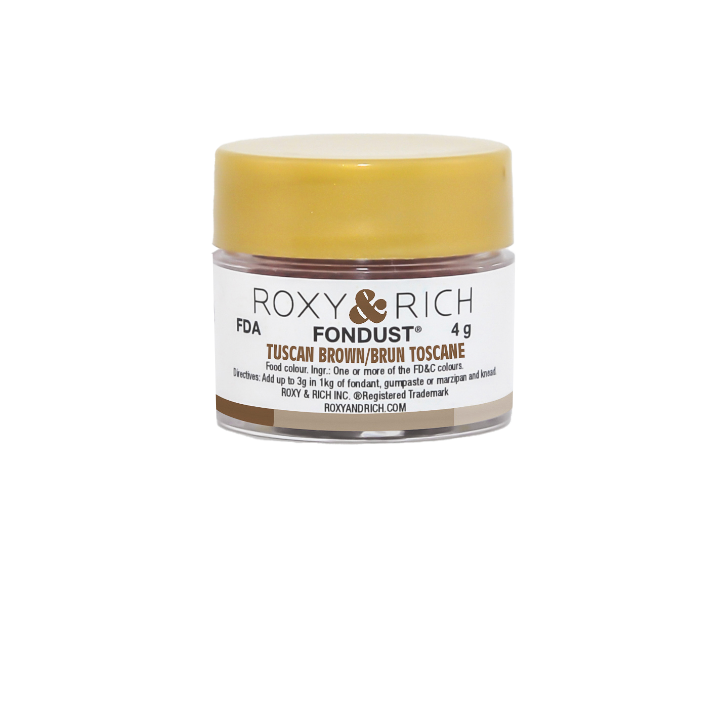 Colorant FONDUST Brun Toscane - Roxy & Rich - Colorant alimentaire hydrosoluble - - La Guilde Culinaire