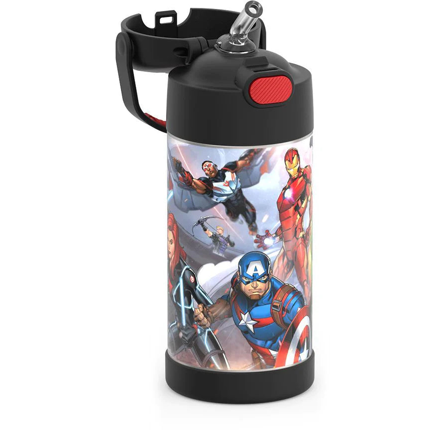 Bouteille d'eau funtainer avec paille 12oz - Avengers    - Thermos - Bouteille d'eau - 