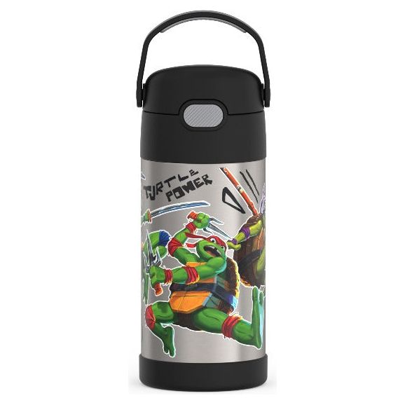 Bouteille d'eau funtainer avec paille 12oz - Tortue Ninja - Thermos - Bouteille d'eau - - La Guilde Culinaire