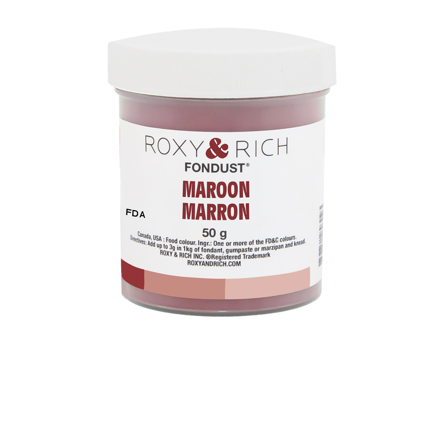 Colorant FONDUST Marron 50g - Roxy & Rich - Colorant alimentaire hydrosoluble - F60-015 - La Guilde Culinaire