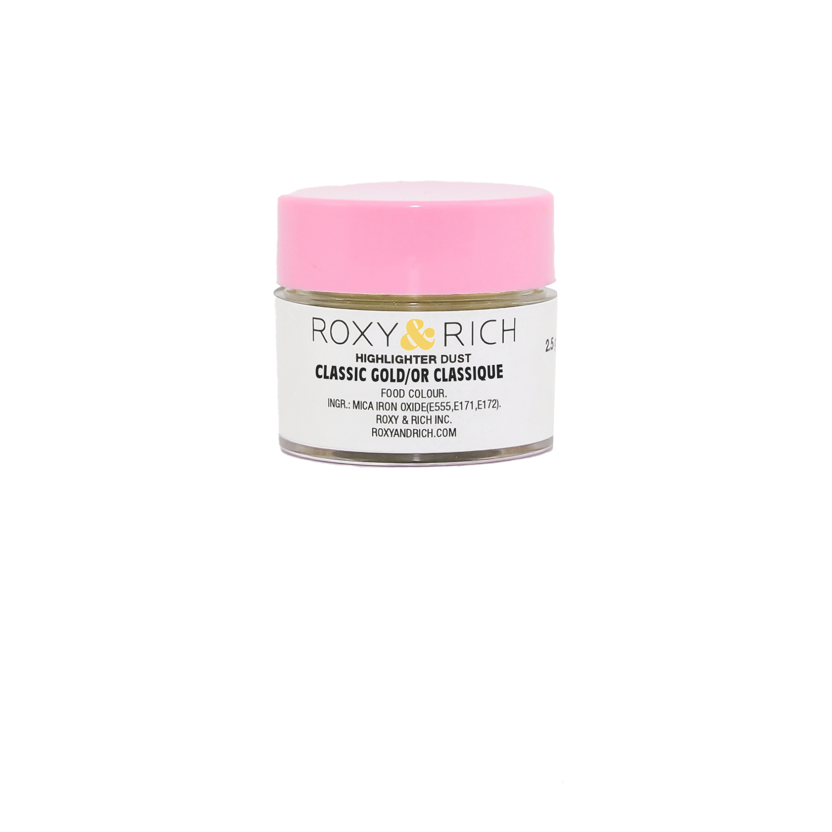 Poudre Highlighter couleur Or Classique 2.5g - Roxy & Rich - Poudre Highlighter - G2-003 - La Guilde Culinaire