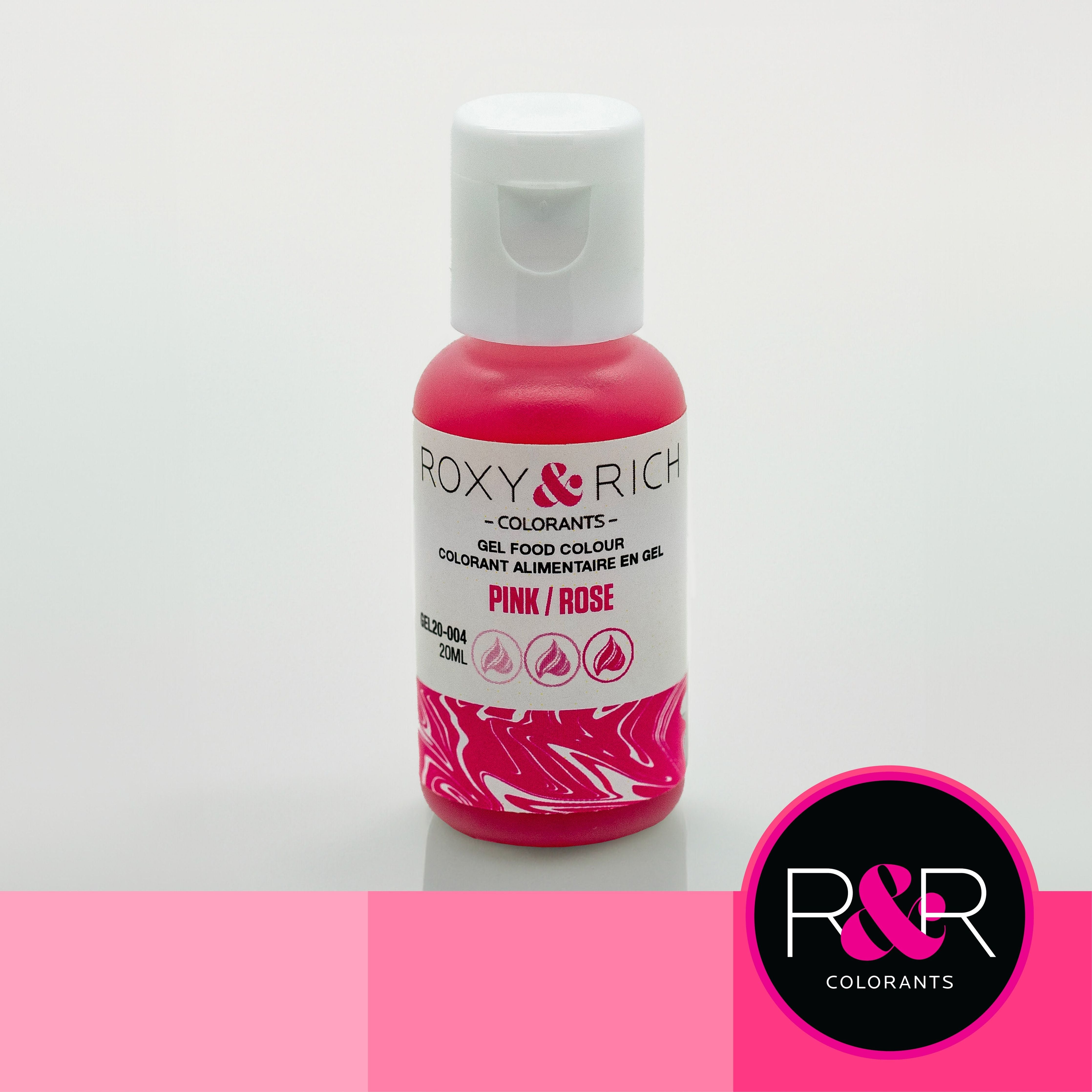 Gel colorant - Rose (20ml) - Roxy & Rich - Colorant alimentaire - - La Guilde Culinaire