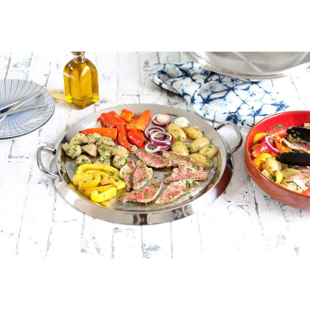 Plancha avec couvercle - Cristel - Couvercle pour poêle et casseroles - - La Guilde Culinaire