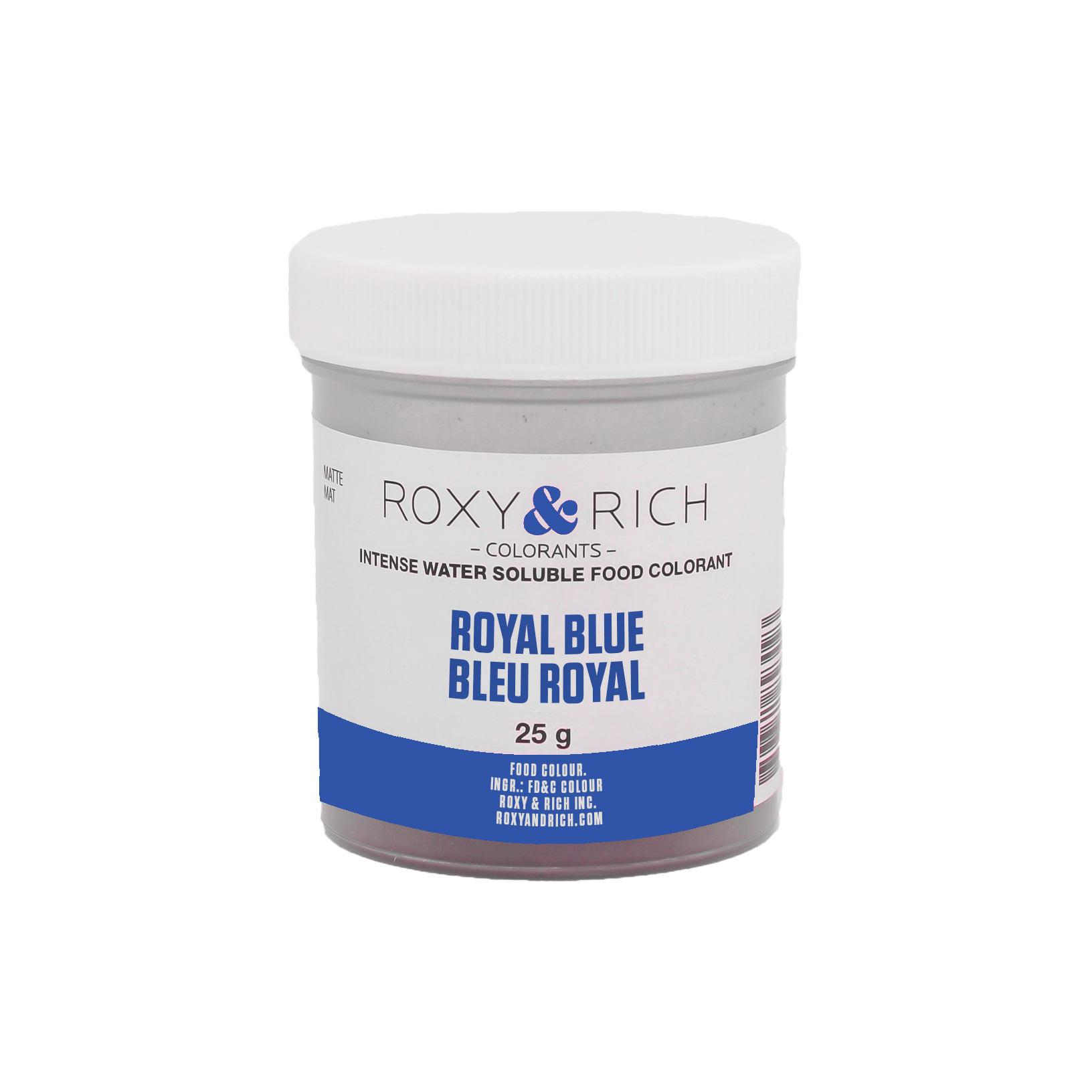 Colorant alimentaire hydrosoluble Bleu Royal 25g - Roxy & Rich - Colorant alimentaire hydrosoluble - H25-005 - La Guilde Culinaire