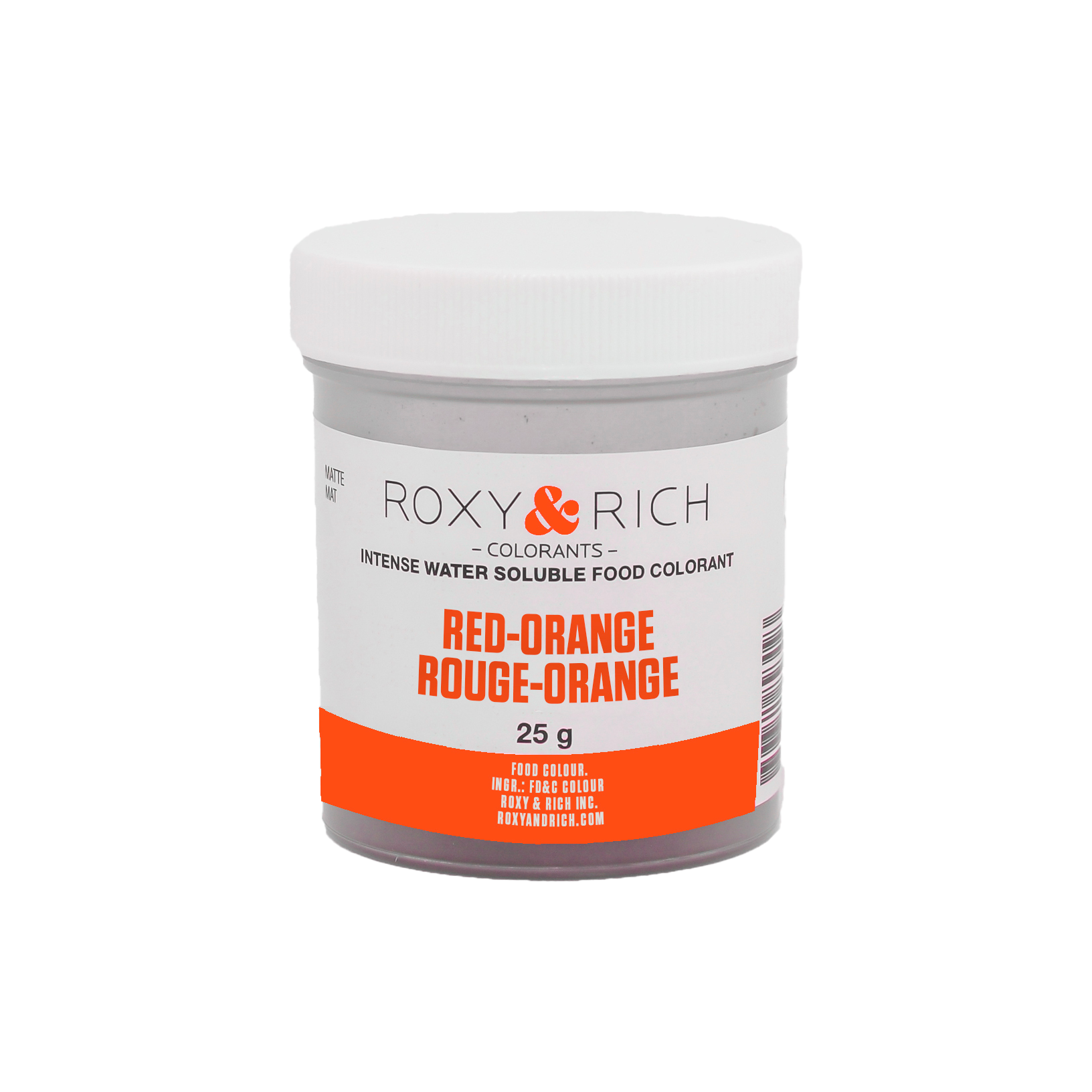 Colorant alimentaire hydrosoluble Rouge-Orange 25g - Roxy & Rich - Colorant alimentaire hydrosoluble - H25-015 - La Guilde Culinaire