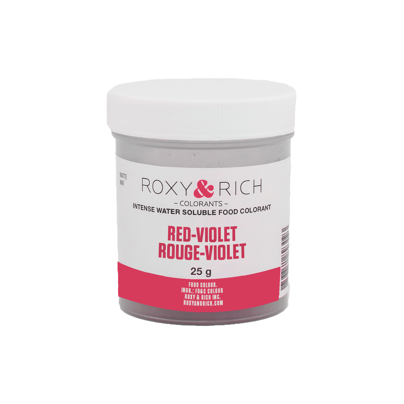 Colorant alimentaire hydrosoluble Rouge-Violet 25g - Roxy & Rich - Colorant alimentaire hydrosoluble - H25-017 - La Guilde Culinaire