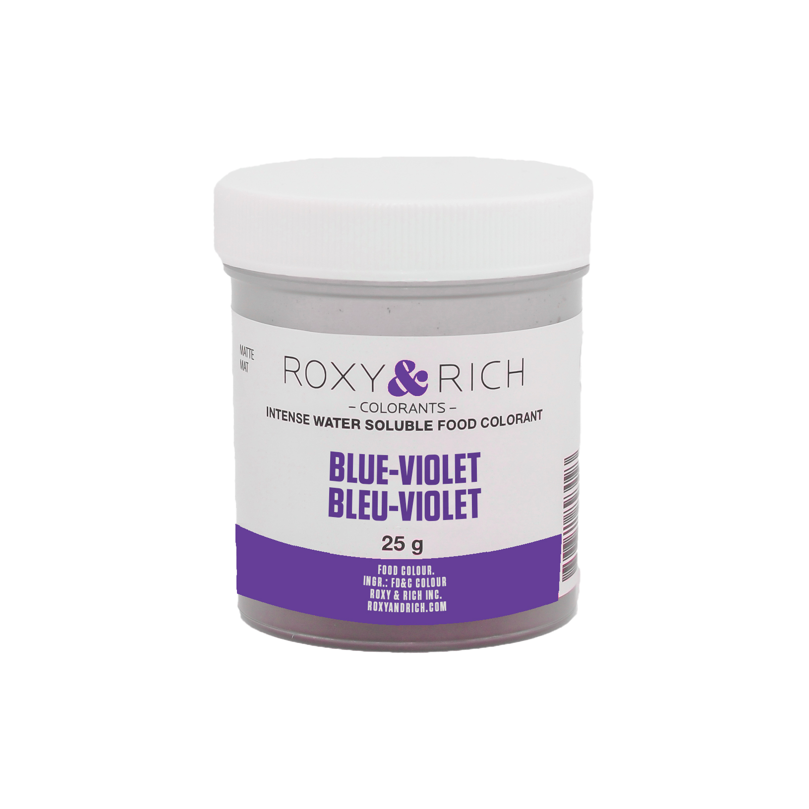 Colorant alimentaire hydrosoluble Bleu-Violet 25g - Roxy & Rich - Colorant alimentaire hydrosoluble - H25-019 - La Guilde Culinaire