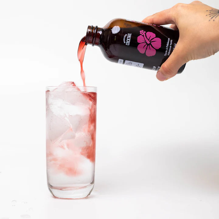 Tonic à l'hibiscus (Love Tonic) - 250ml - Monsieur Cocktail - Sirop - - La Guilde Culinaire