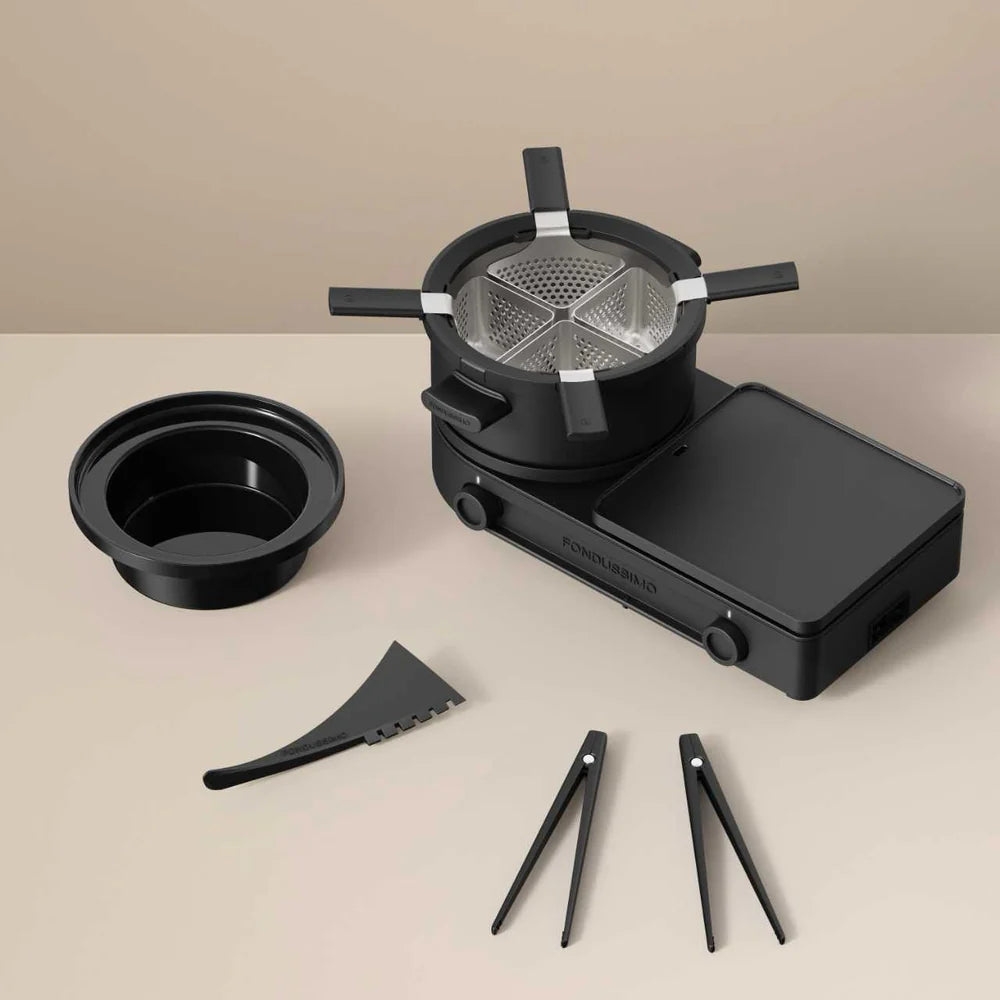 Ensemble Fondue-Plancha Festi-Grill - Fondussimo - Service à fondue - - La Guilde Culinaire