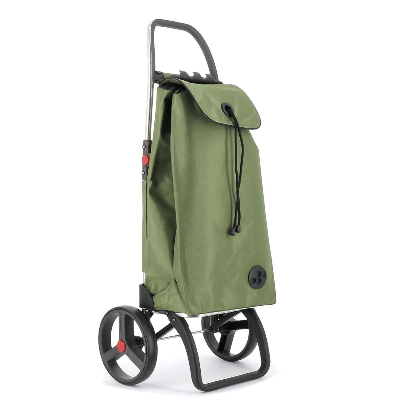 Chariot pliable I-Max MF 2 Grandes Roues Olive - Rolser - Sac à épicerie - IMX308OLV - La Guilde Culinaire