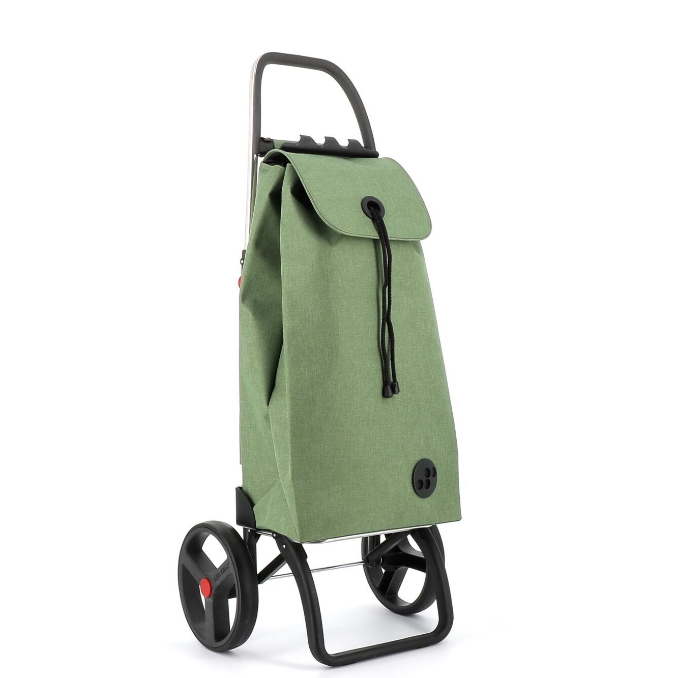 Chariot pliable IMax Tweed Logic RSG 2 Grandes Roues Jade - Rolser - Sac à épicerie - IMX388JADE - La Guilde Culinaire