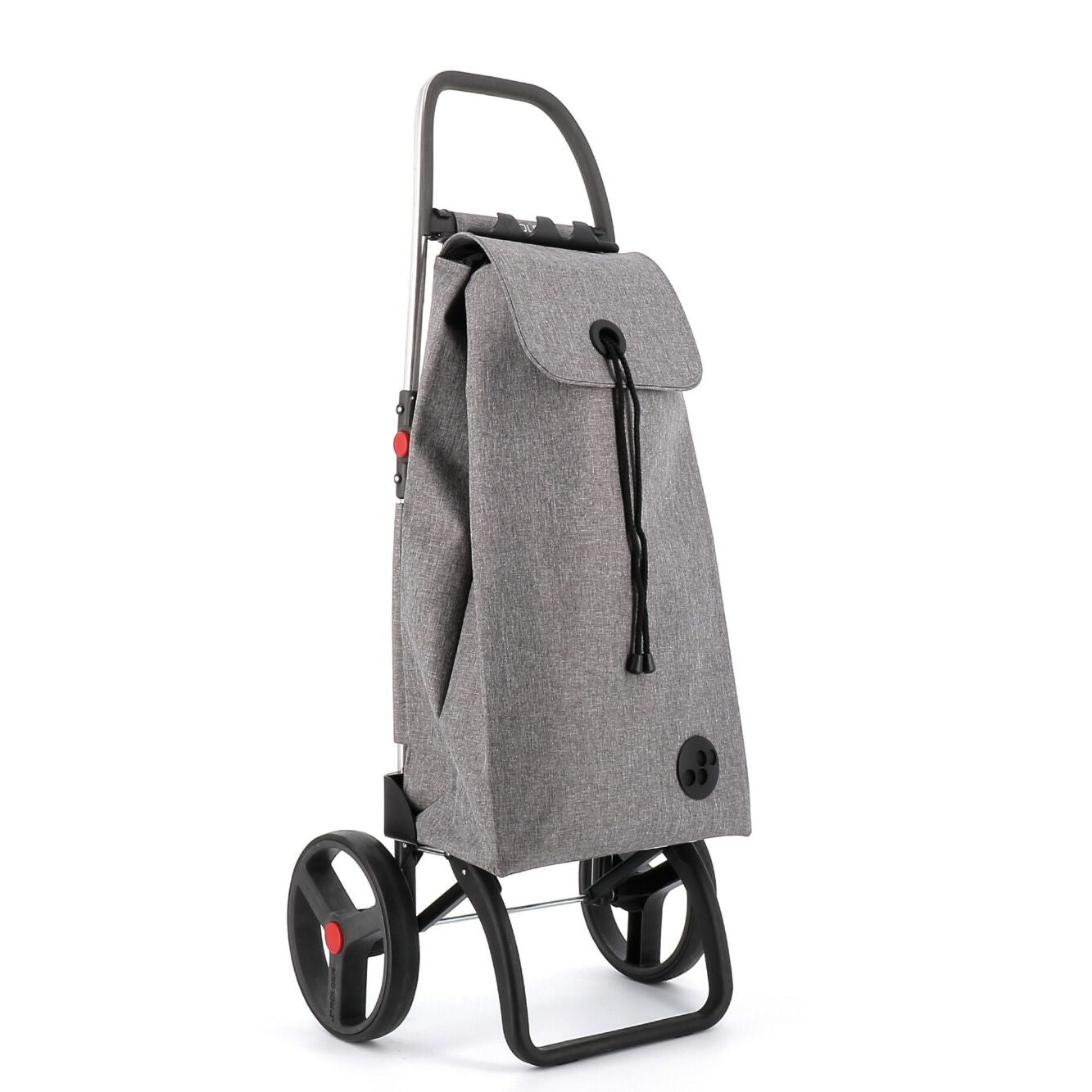 Chariot pliable IMax Tweed Logic RSG 2 Grandes Roues Gris - Rolser - Sac à épicerie - IMX388GREY - La Guilde Culinaire