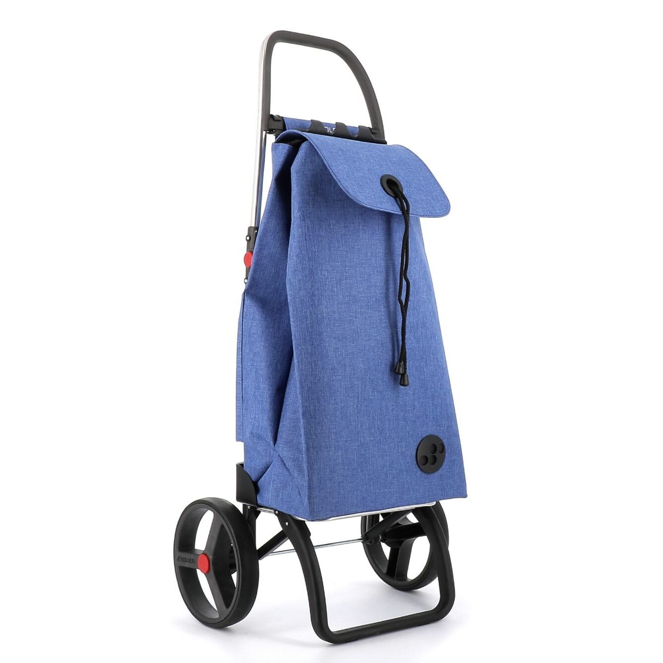 Chariot pliable IMax Tweed Logic RSG 2 Grandes Roues Bleu marin - Rolser - Sac à épicerie - IMX388NAVY - La Guilde Culinaire