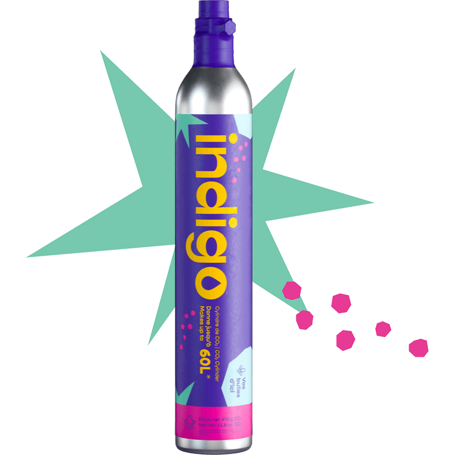 Cylindre de remplacement CO2 Indigo Soda (RAMASSAGE BOUTIQUE) - Indigo Soda - Cartouche de CO2 - - La Guilde Culinaire