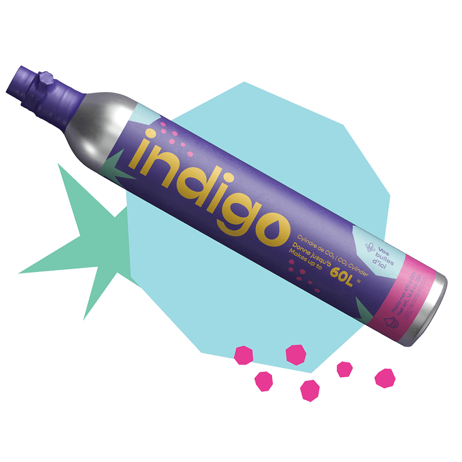 Cylindre de remplacement CO2 Indigo Soda (RAMASSAGE BOUTIQUE) - Indigo Soda - Cartouche de CO2 - - La Guilde Culinaire