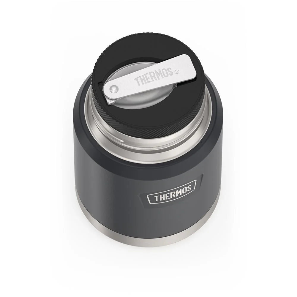 Contenant alimentaire avec cuillère 470 ml (16oz) Gamme Icon - Granite - Thermos - Contenant pour aliment - - La Guilde Culinaire