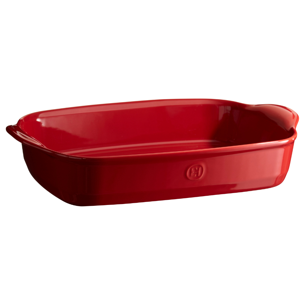 Plat à Four Rectangulaire 42.5 x 28 cm 4L - Emile Henry Grand Cru - Rouge - Emile Henry - Plat de cuisson - 91349654 - La Guilde Culinaire