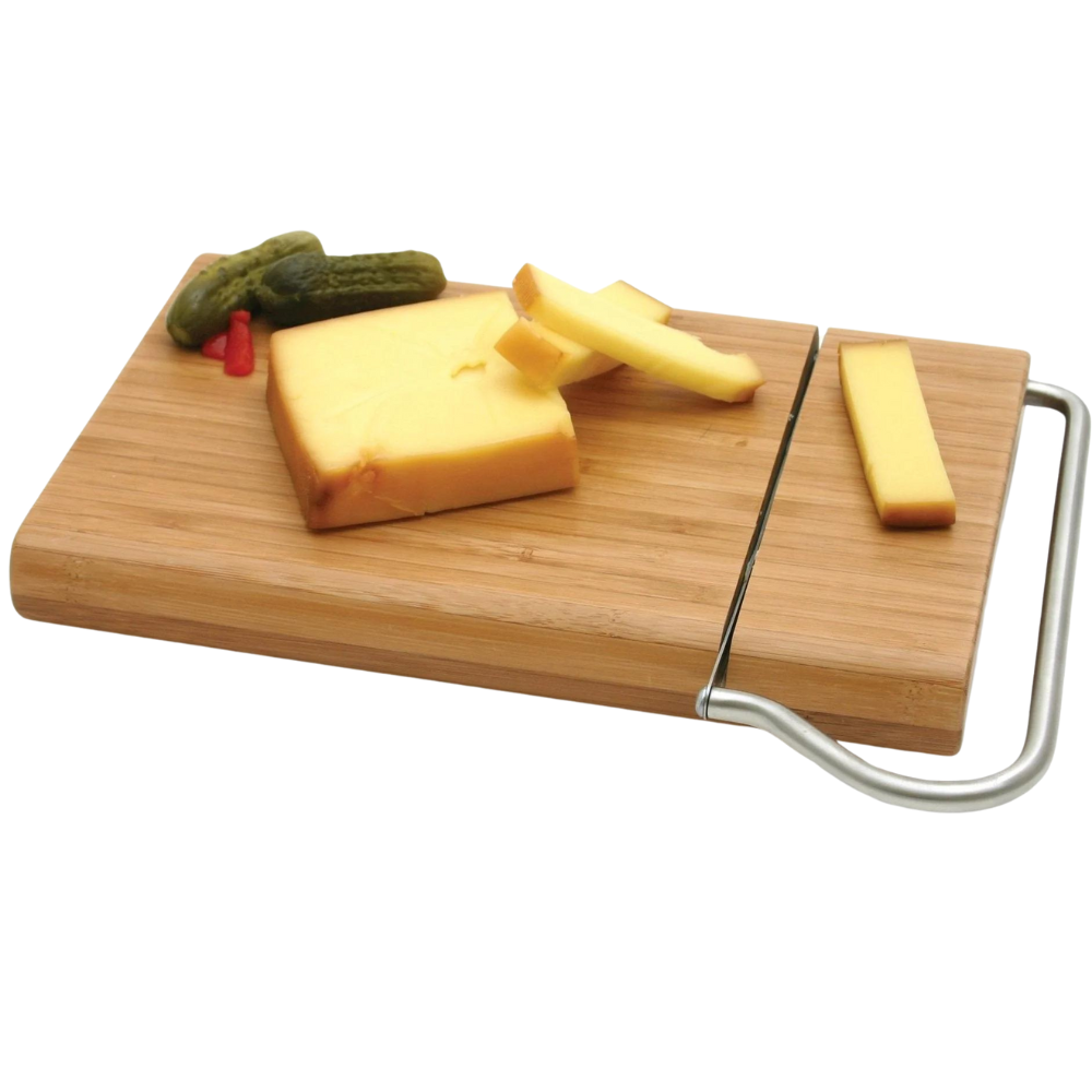 Planche à fromage bamboo avec trancheur intégré * - Swissmar - Serre-fromage - - La Guilde Culinaire