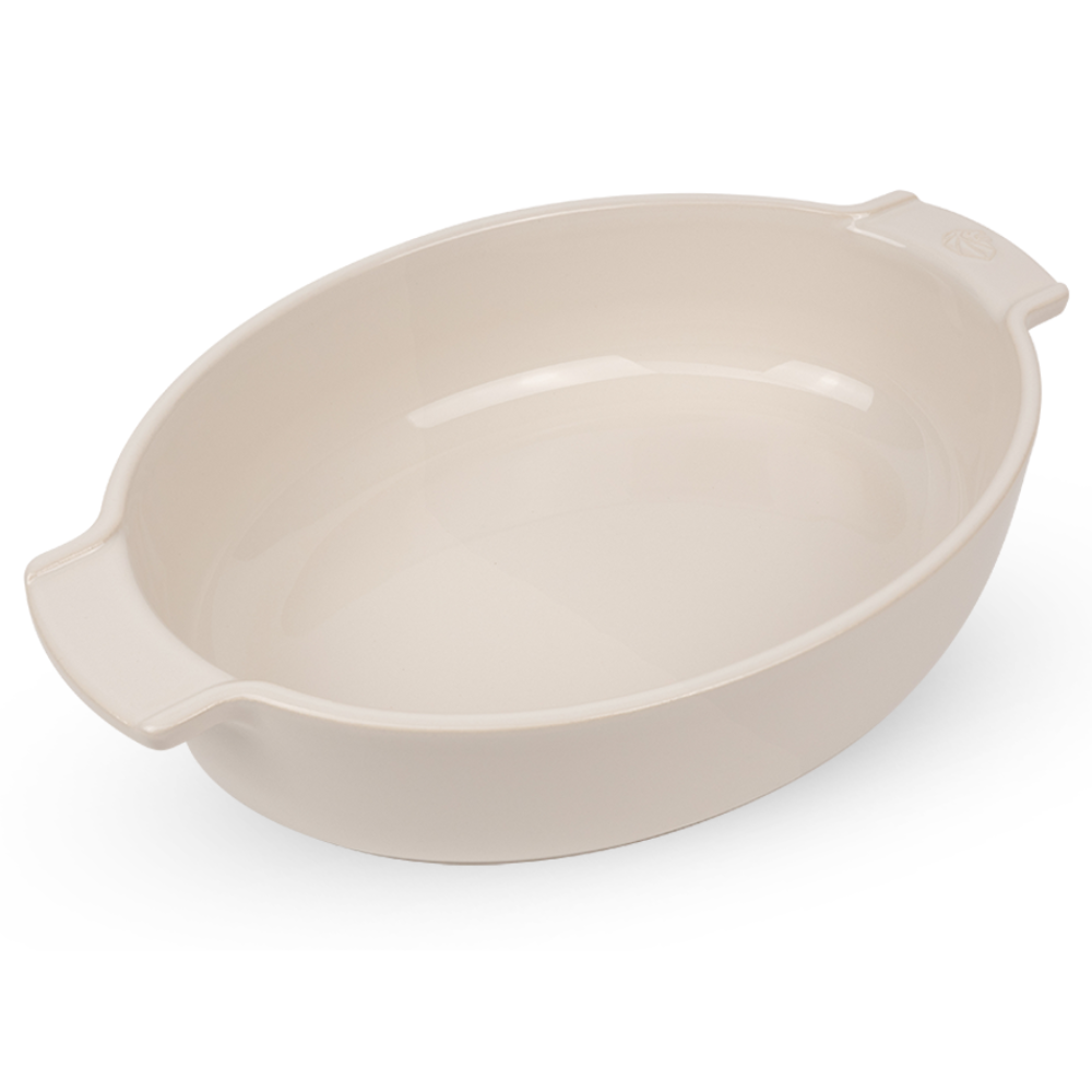 APPOLIA - Plat four en céramique ovale écru 31cm-10 1/2“ * ! - Peugeot - Plat pour four - - La Guilde Culinaire