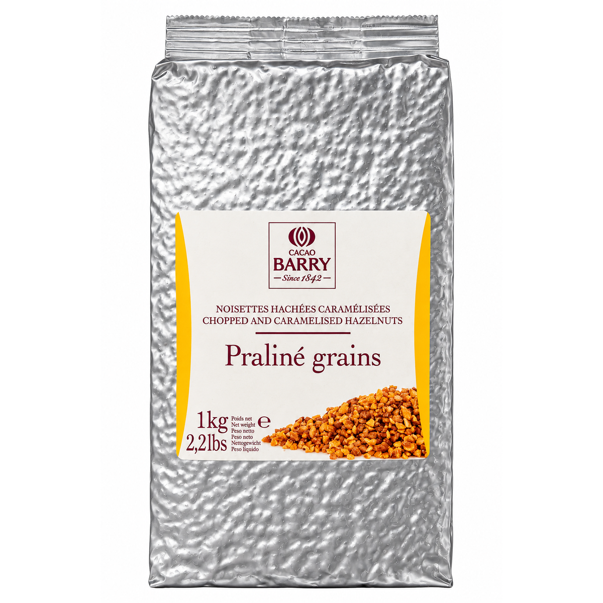 Praliné de noisettes en grains 1kg - Cacao Barry - Praliné - PNG-1kg - La Guilde Culinaire