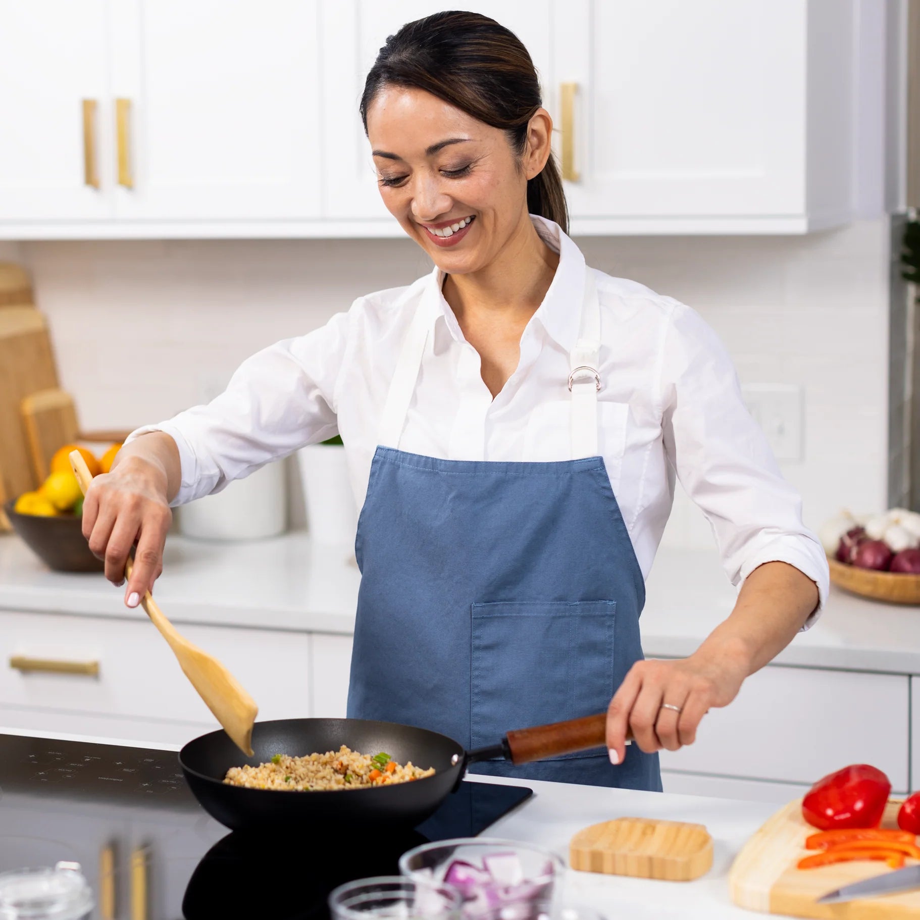 Poêle à frire pré-assaisonnée en acier carbone 9,5 po - Série Classic - Joyce Chen - Poêle à frire - - La Guilde Culinaire