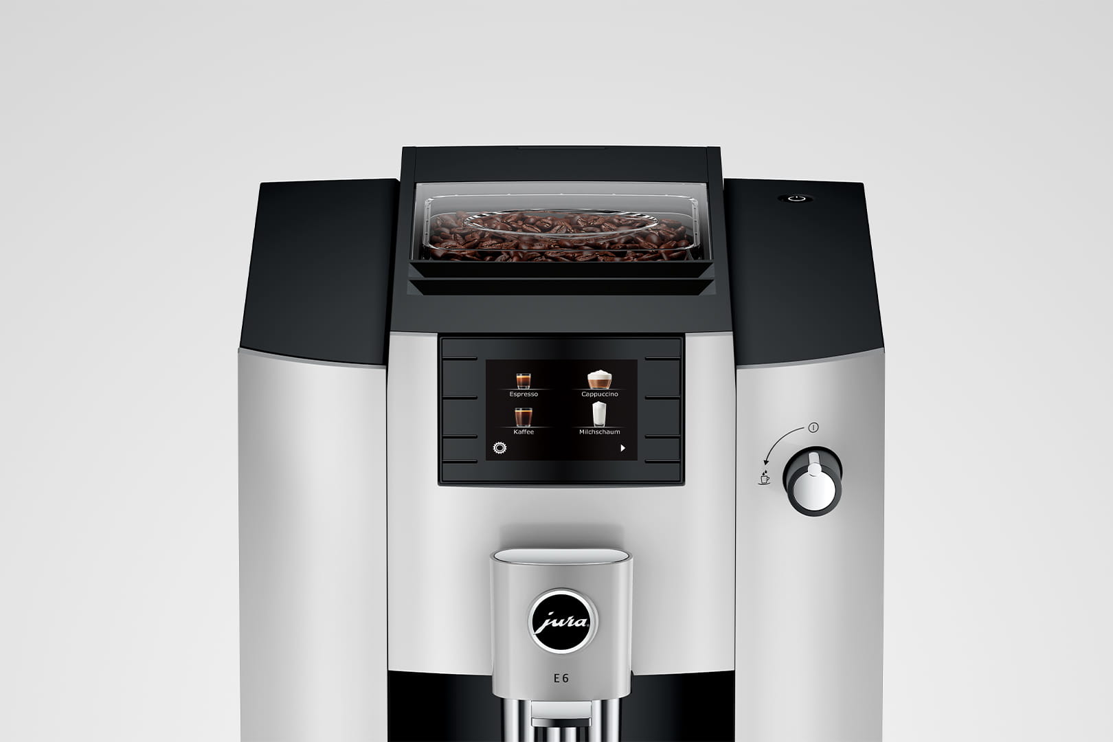 JURA E6 platinum espresso machine