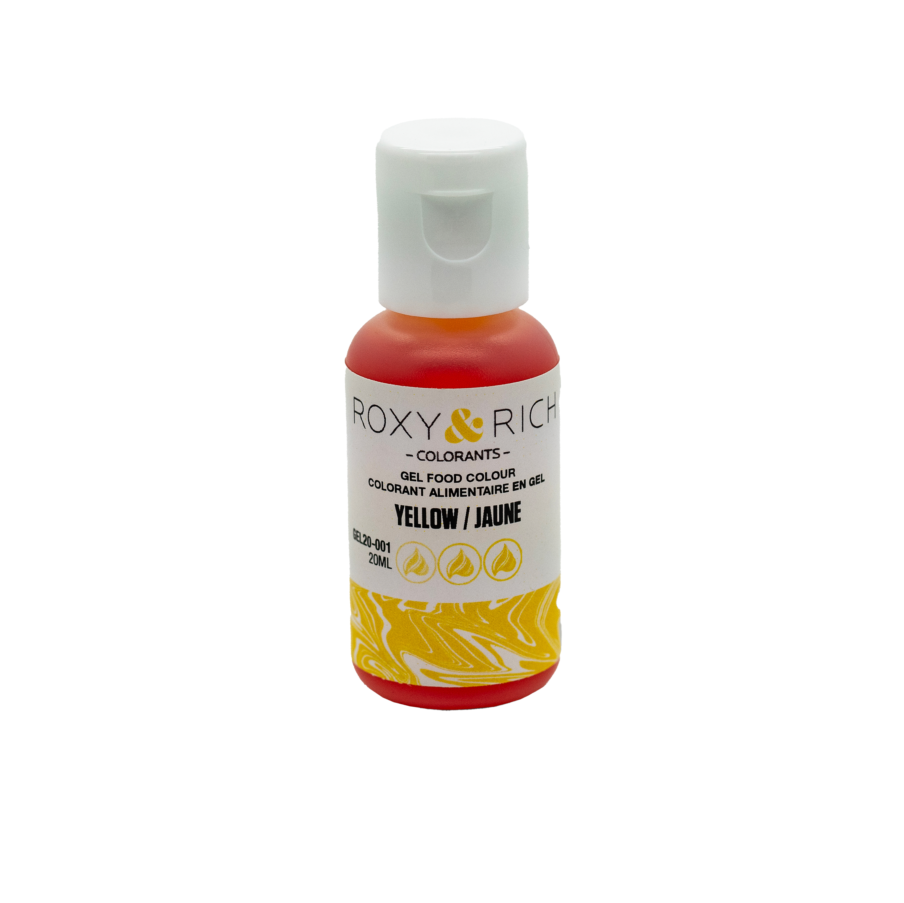 Gel colorant - Jaune (20ml) - Roxy & Rich - Colorant alimentaire - - La Guilde Culinaire