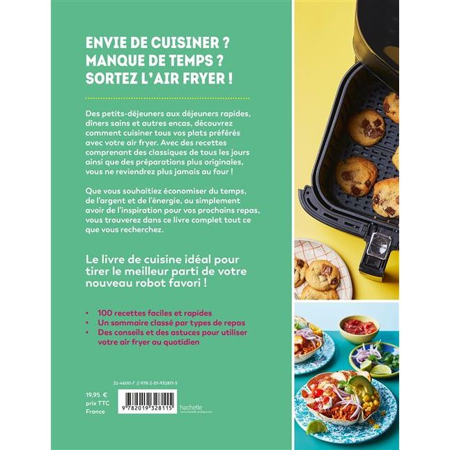 Je cuisine tout avec mon air fryer - Hachette Ed. - Livre de cuisine - - La Guilde Culinaire