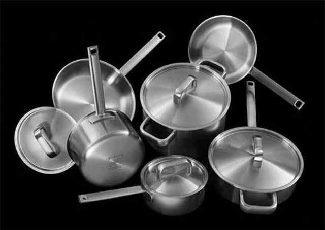 Batterie de Cuisine Jenn-Air – 10 Pièces, 5 Plis avec Noyau en Cuivre - JennAir - Casserole - - La Guilde Culinaire