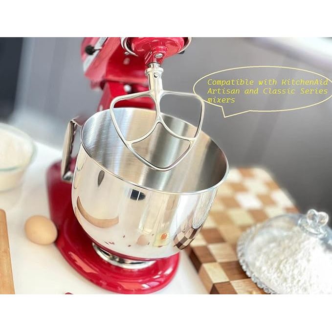 Bol en acier inoxydable poli de 5 pintes avec poignée pour KitchenAid - Kitchenaid - Bol batteur sur socle - - La Guilde Culinaire