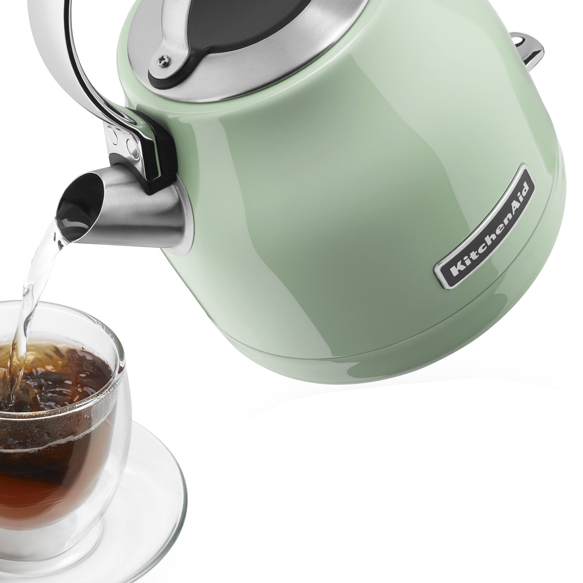 Bouilloire électrique en acier Pistache 1,25L-1.75qt - Kitchenaid - Bouilloire - - La Guilde Culinaire
