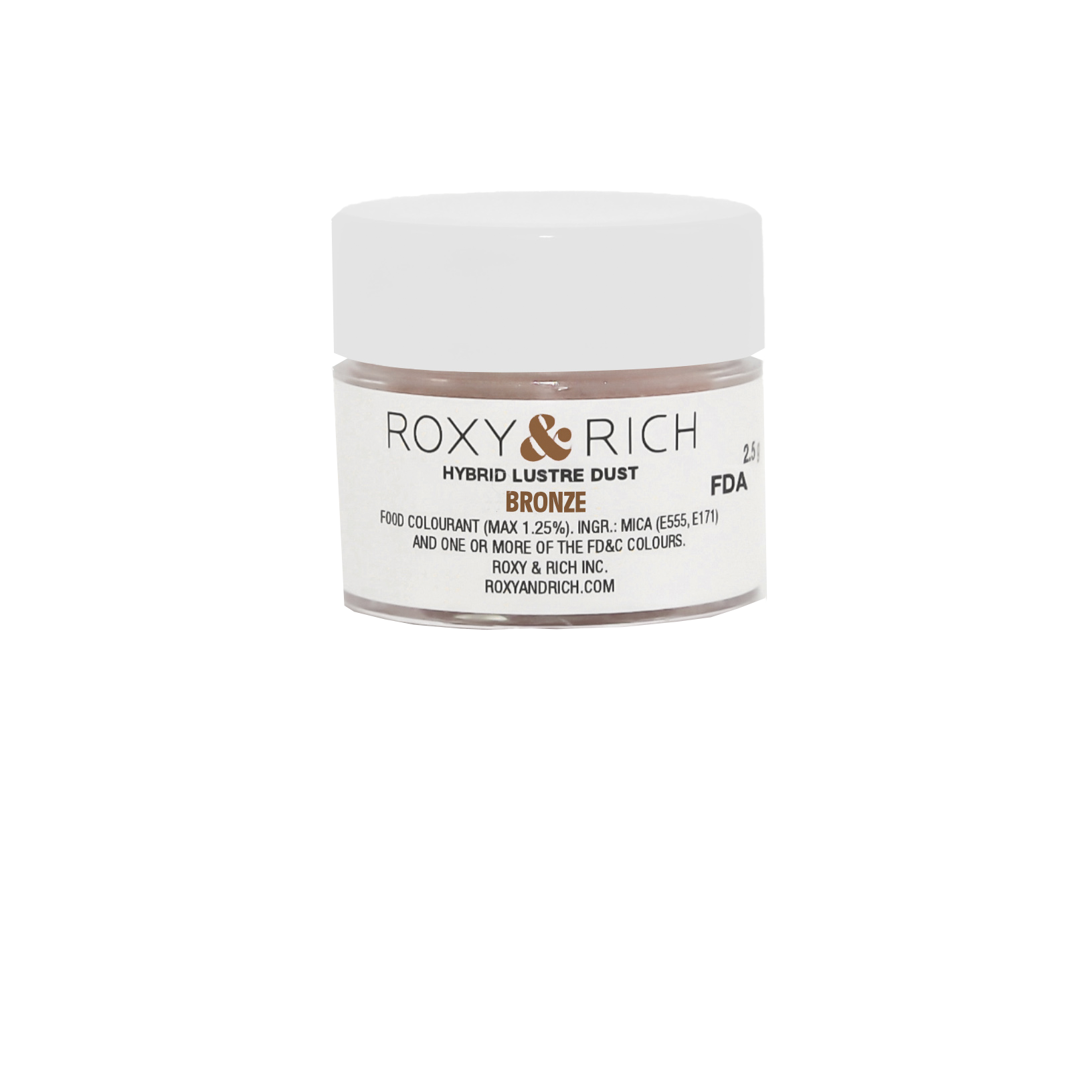 Poudre lustrée hybride Bronze 2.5g - Roxy & Rich - Poudre lustrée - L2-010 - La Guilde Culinaire