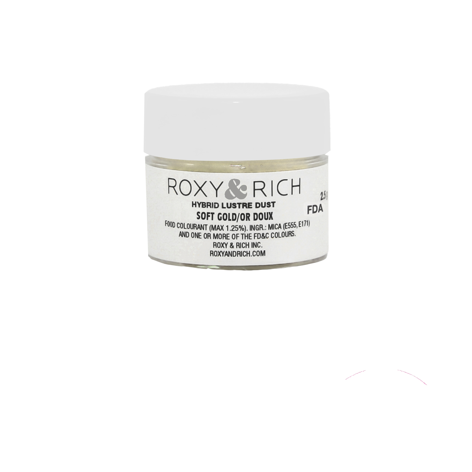 Poudre lustrée hybride OR Doux 2.5g - Roxy & Rich - Poudre lustrée - L2-045 - La Guilde Culinaire