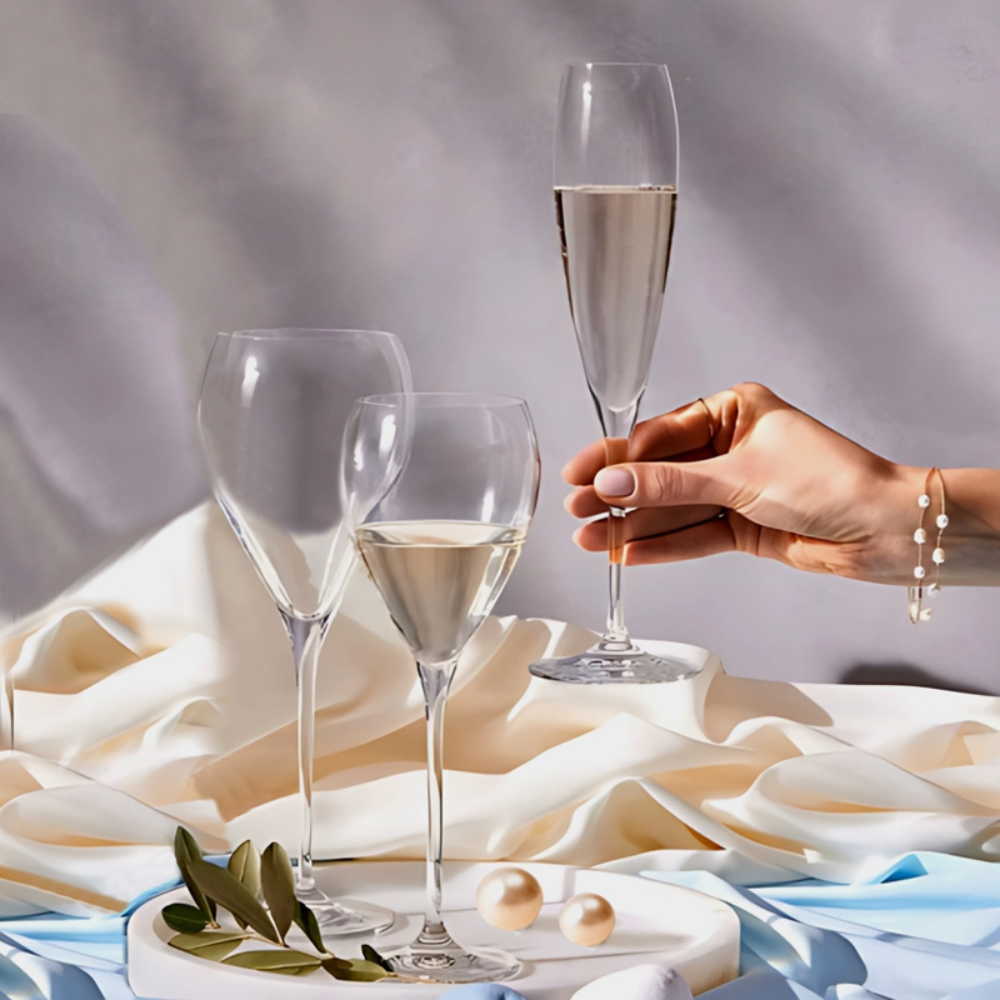 LA PERLA Ensemble de verres à vin blanc - Krosno - Verre à vin - - La Guilde Culinaire