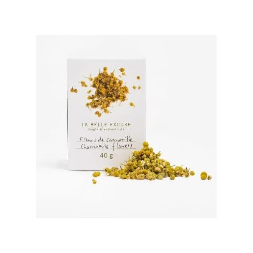 Fleurs de camomille - 40g - La Belle Excuse - Herbes séchées - - La Guilde Culinaire