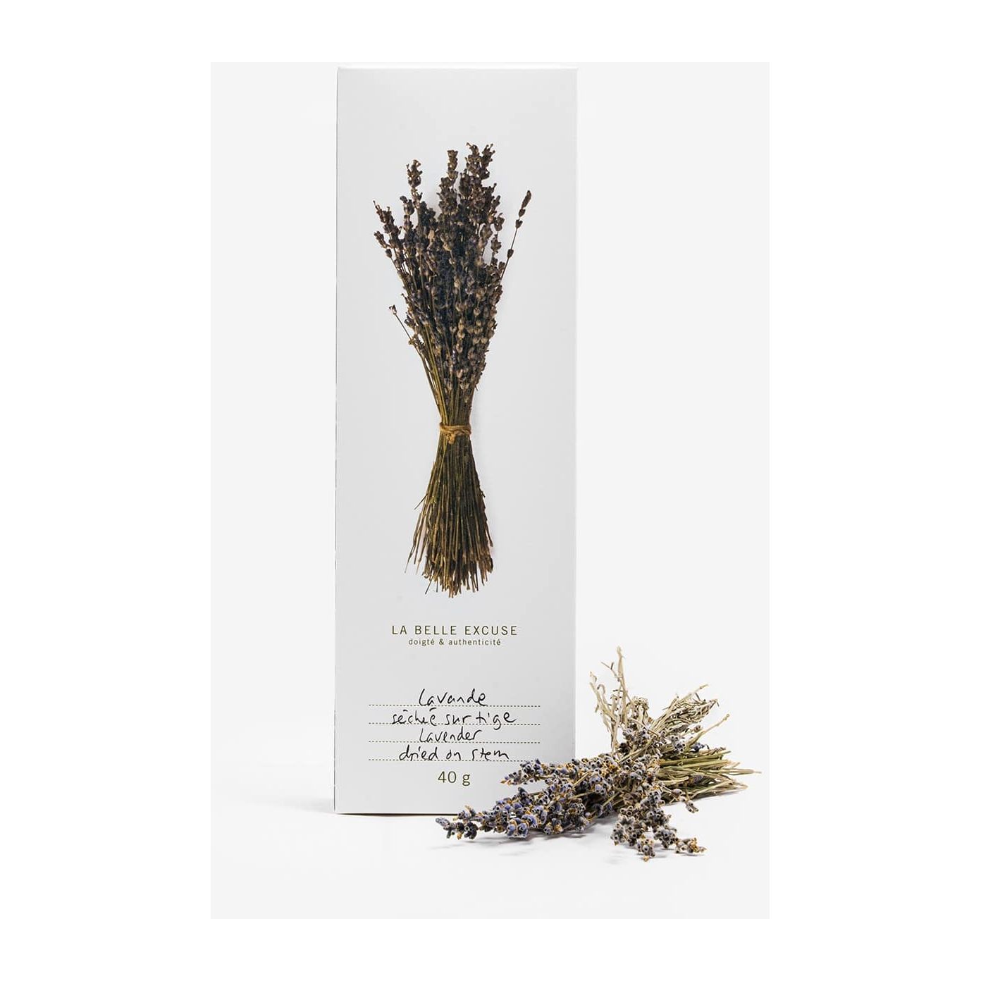 Lavande séchée sur tige - 40g - La Belle Excuse - Herbes séchées - - La Guilde Culinaire