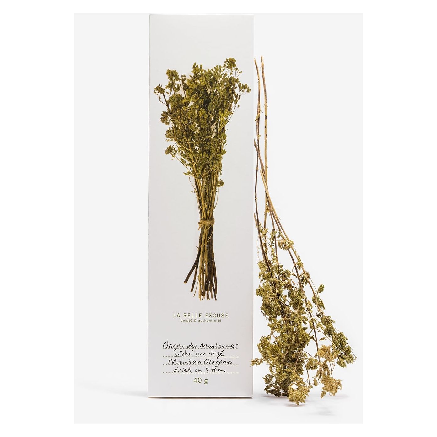 Origan des montagnes séché sur tige - 40g - La Belle Excuse - Herbes séchées - - La Guilde Culinaire