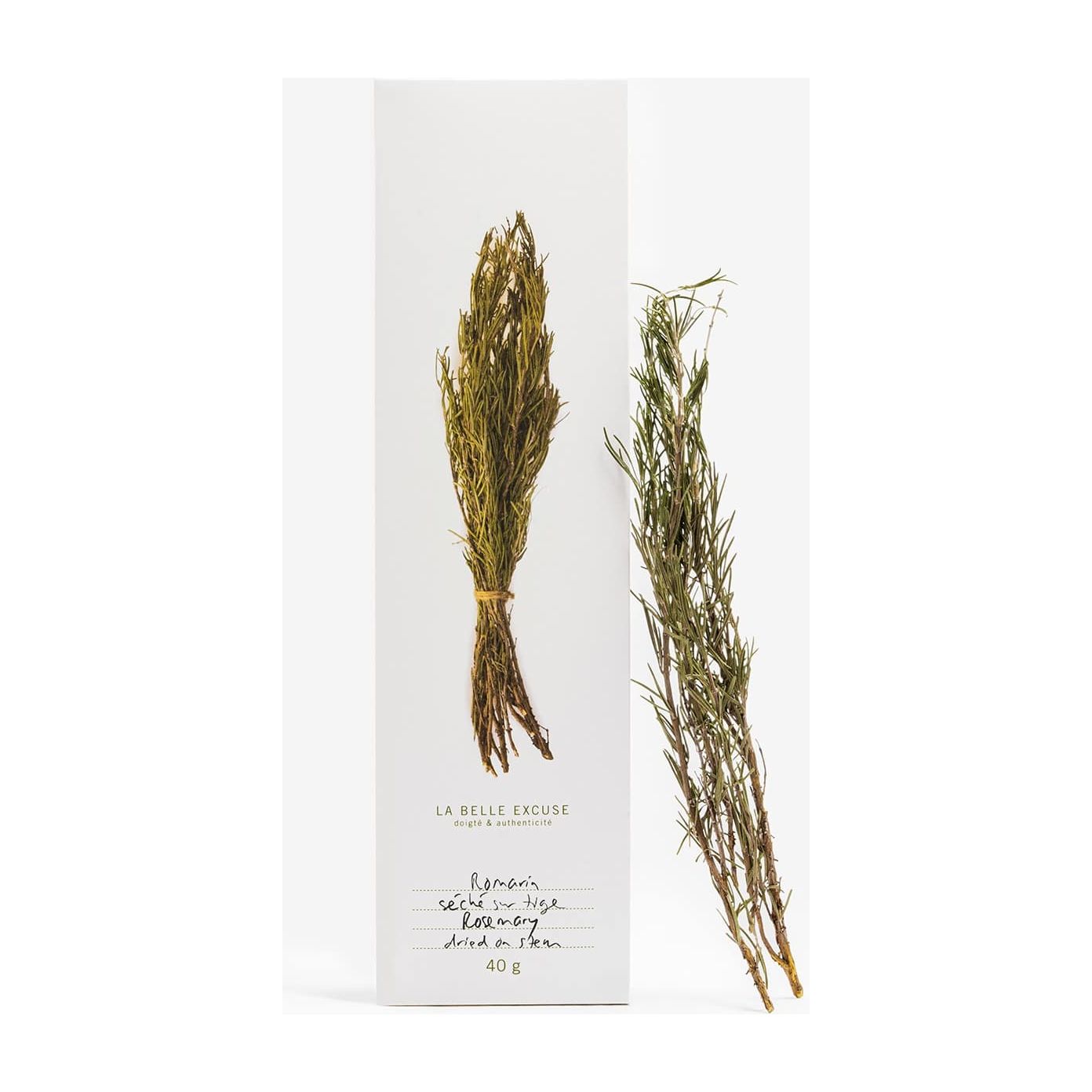 Romarin séché sur tige - 40g - La Belle Excuse - Herbes séchées - - La Guilde Culinaire