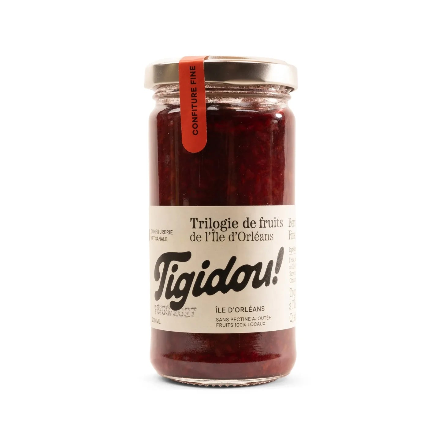 Confiture Triologie de fraise, framboise et mûre - Tigidou - Confiture - - La Guilde Culinaire