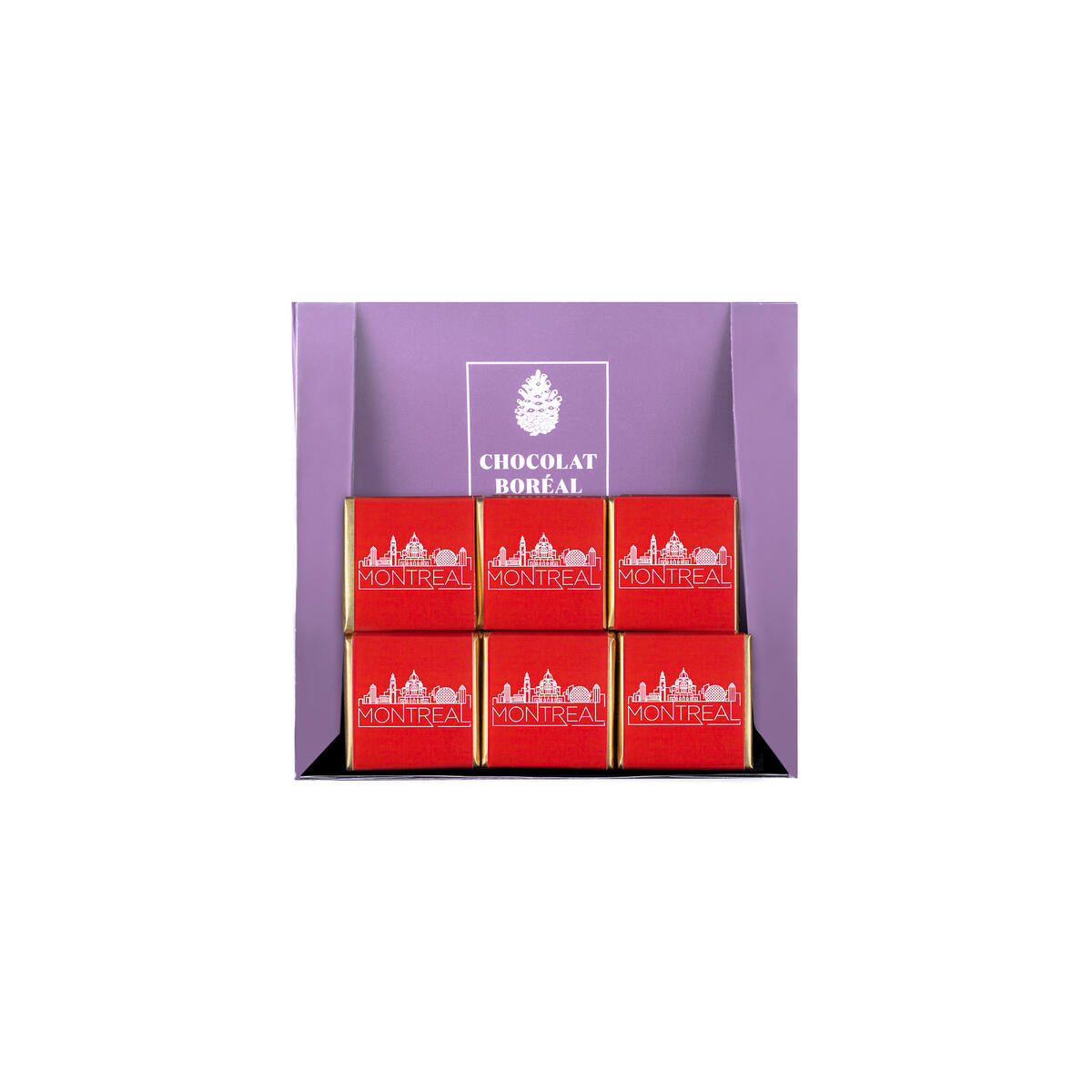 MONTRÉAL - Carrés de chocolat (15) - Chocolat Boréal - Chocolat - - La Guilde Culinaire