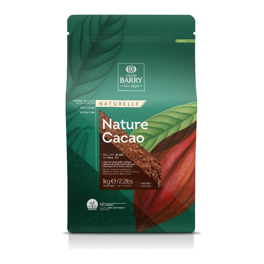 Poudre de cacao - Nature Cacao 1kg - 100% cacao - Cacao Barry - Poudre de cacao - - La Guilde Culinaire