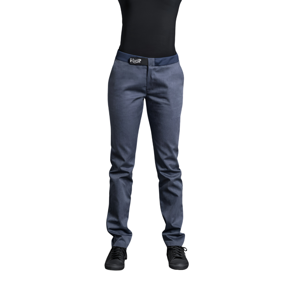 Pantalon de cuisine Notus Denim * T42 - US 34 Denim - Clement Design - Pantalon cuisine femme - NOTUS DENIM T42 DIS - La Guilde Culinaire