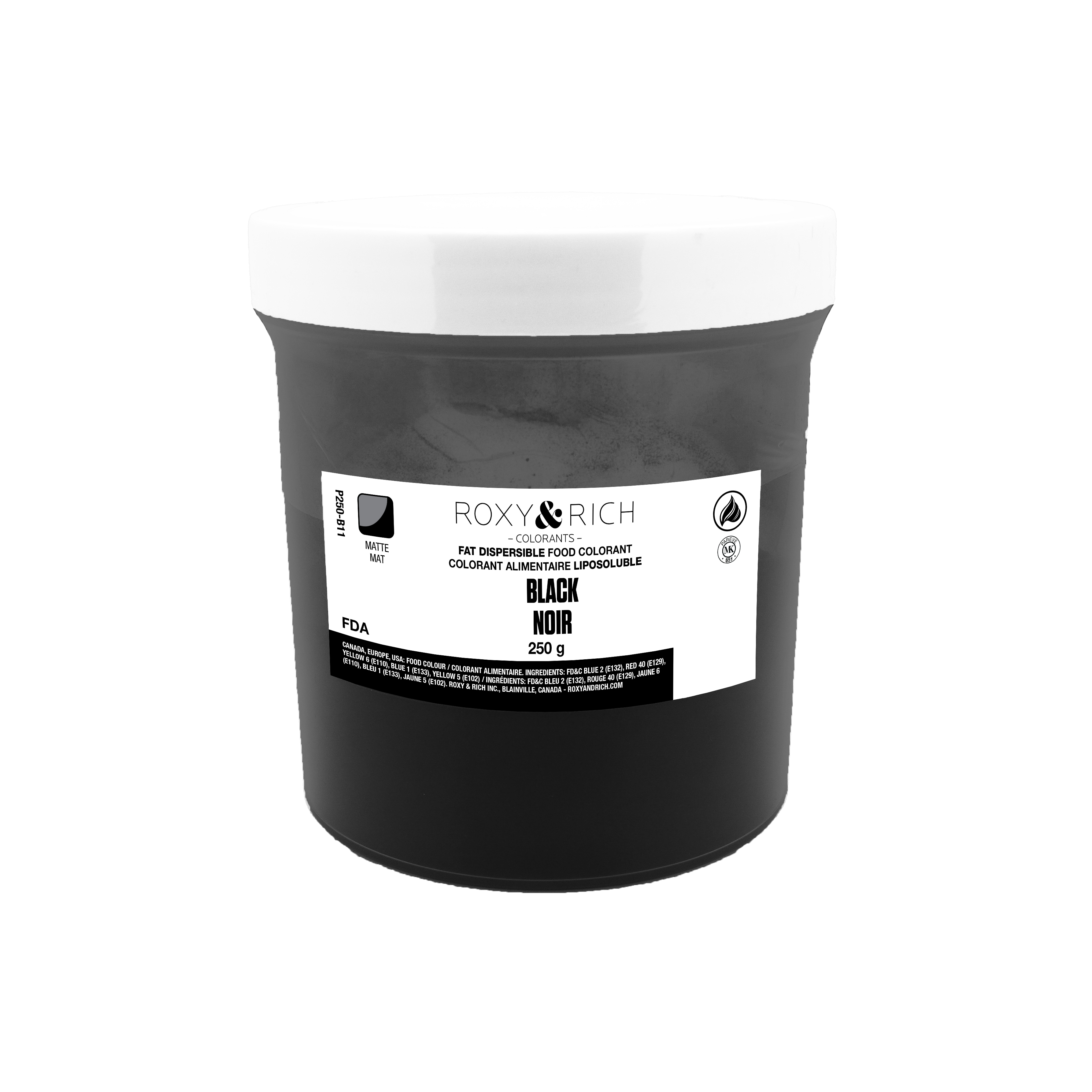 Colorant Alimentaire Liposoluble Noir 250g - Roxy & Rich - Colorant alimentaire liposoluble - P250-B11 - La Guilde Culinaire