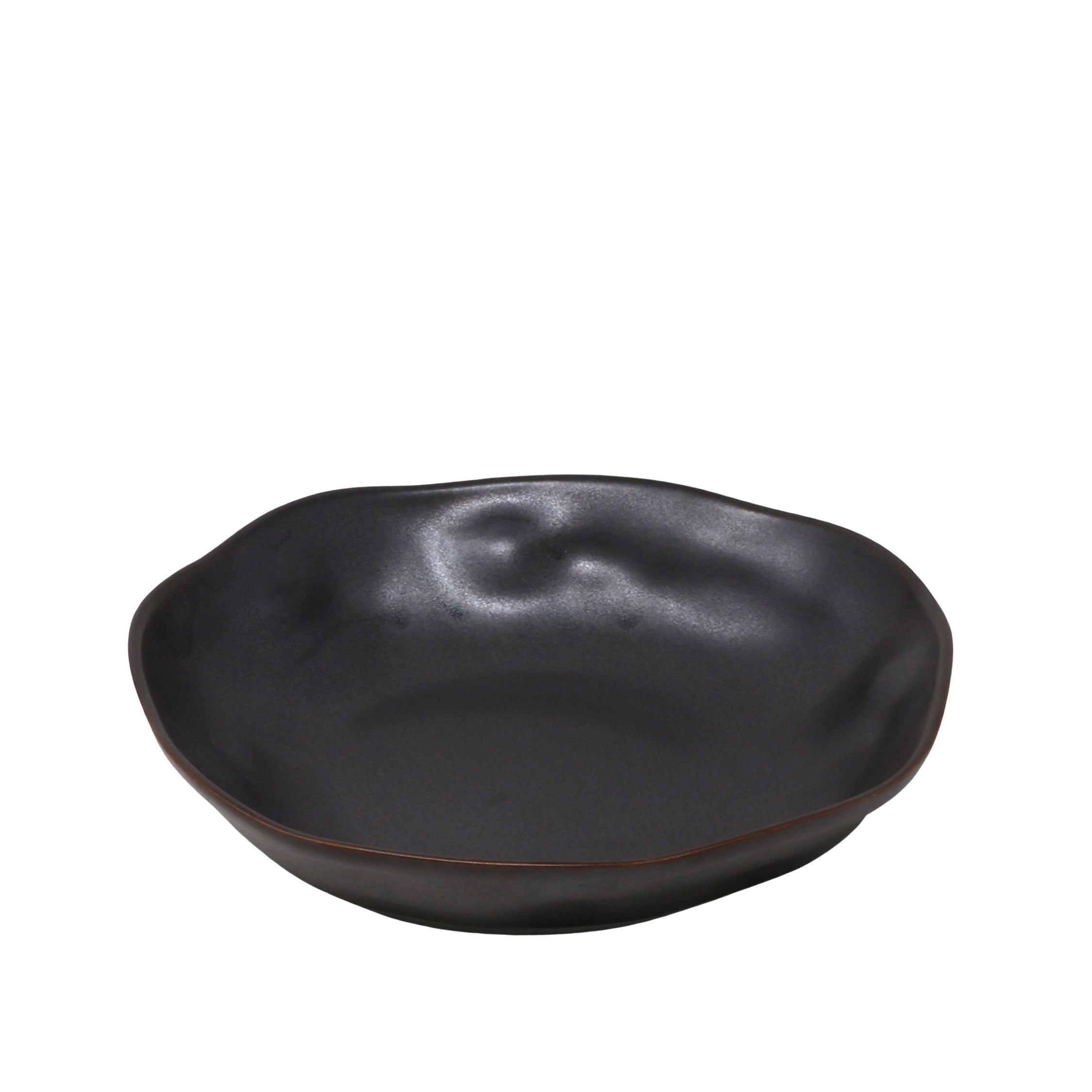 Assiette Profonde Organique Noir 8" - Planet Tableware - Assiette - - La Guilde Culinaire