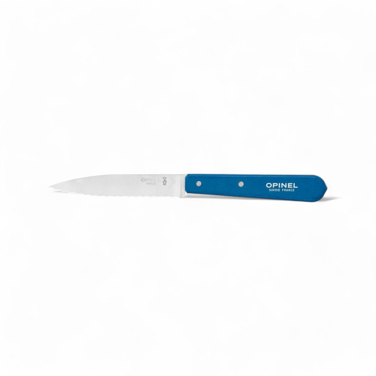 Opinel - Couteau cranté N°113 hêtre Bleu Paysage - Opinel - Couteau d'office - 003202 - La Guilde Culinaire