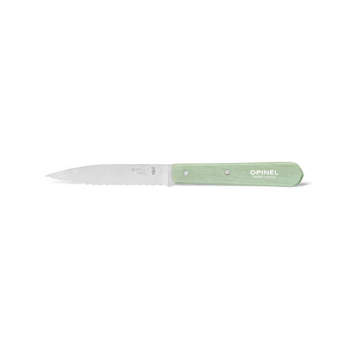 Opinel - Couteau cranté N°113 hêtre Sauge Paysage - Opinel - Couteau d'office - 003121 - La Guilde Culinaire