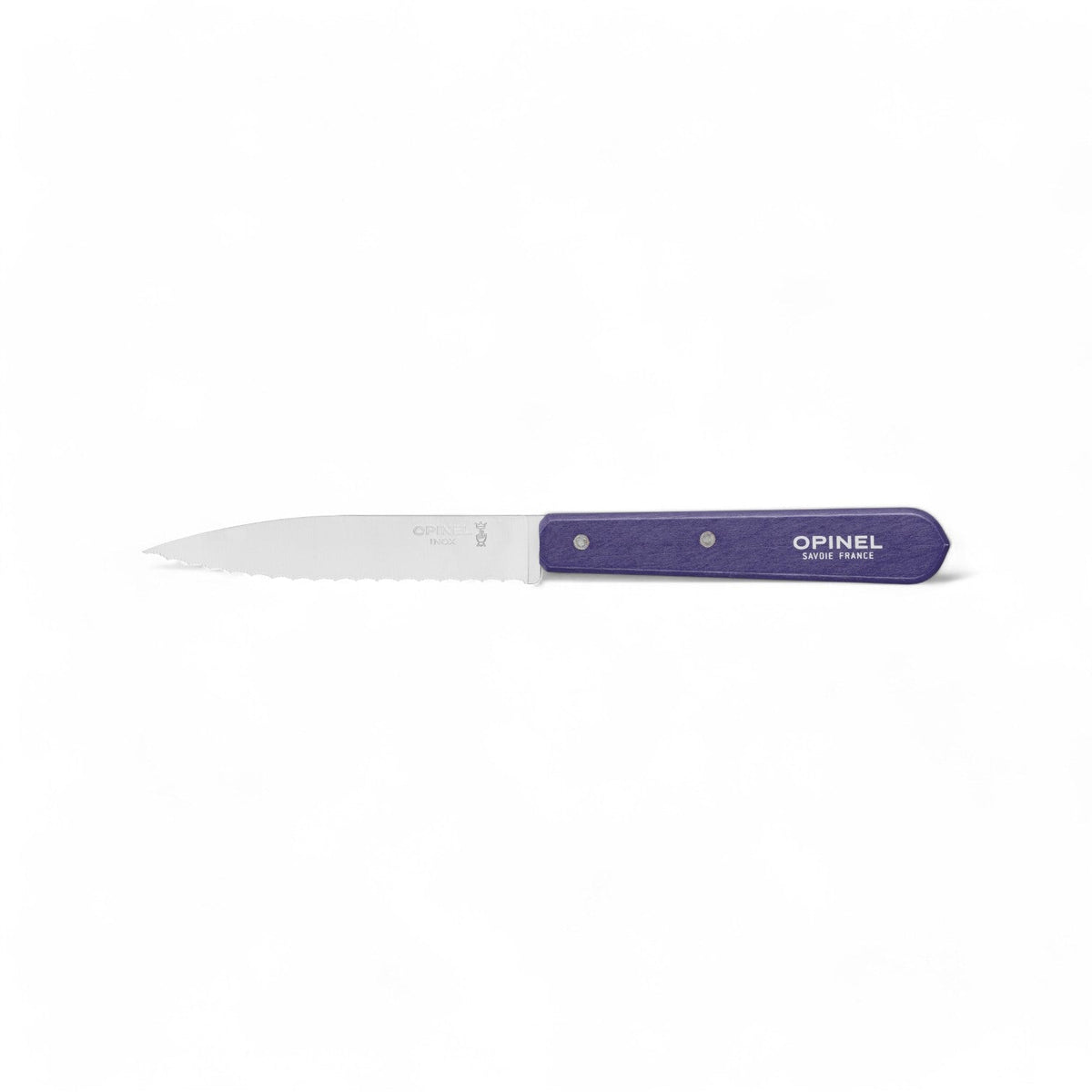 Opinel - Couteau cranté N°113 hêtre Mauve Paysage - Opinel - Couteau d'office - 003120 - La Guilde Culinaire
