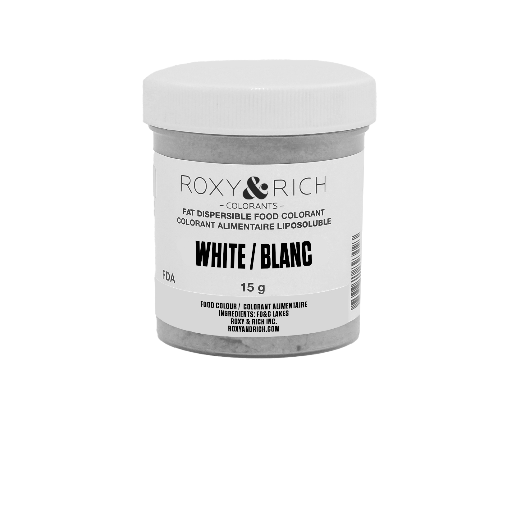 Colorant Alimentaire Liposoluble Blanc - Roxy & Rich - Colorant alimentaire liposoluble - - La Guilde Culinaire