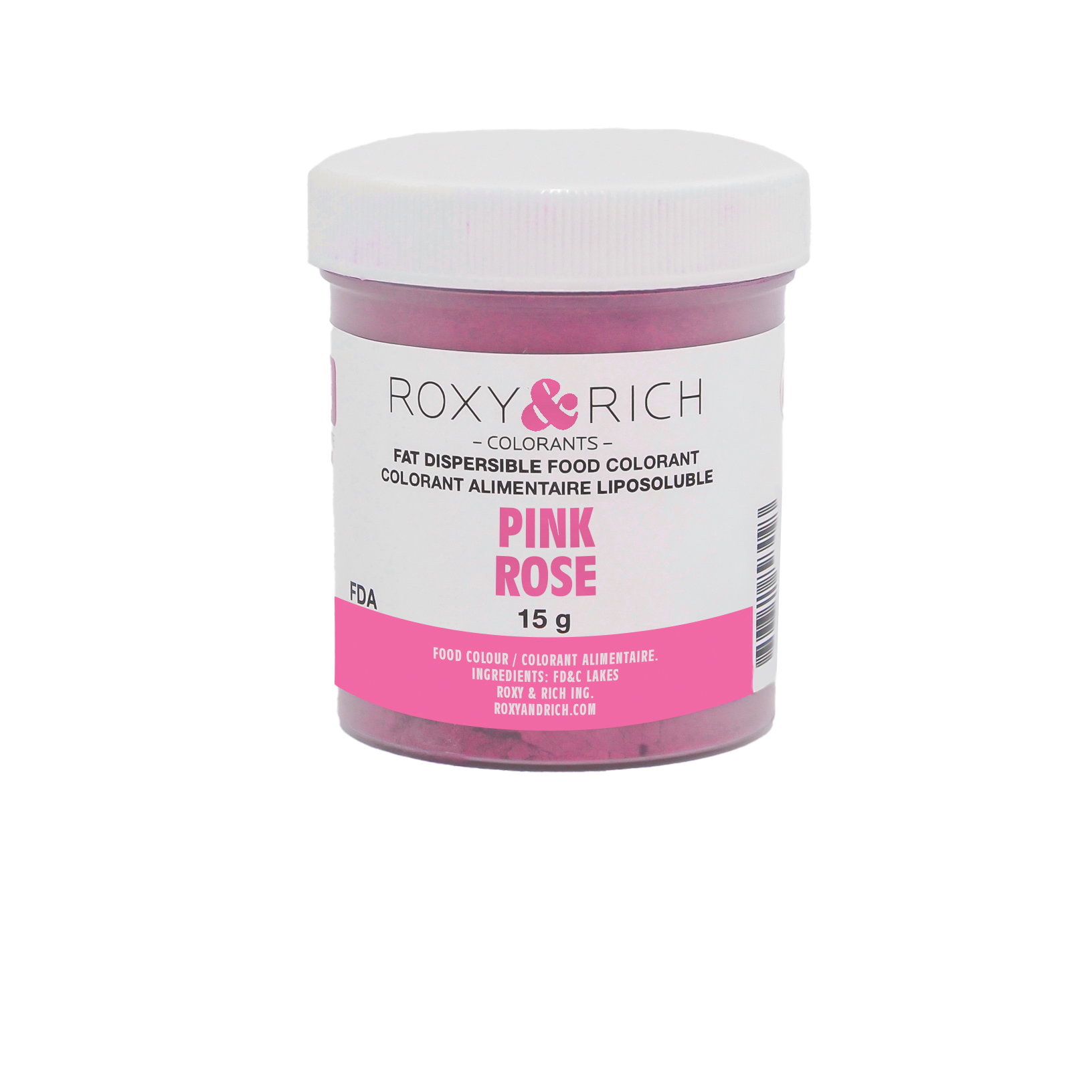 Colorant Alimentaire Liposoluble Rose 15g - Roxy & Rich - Colorant alimentaire liposoluble - P15-B04 - La Guilde Culinaire