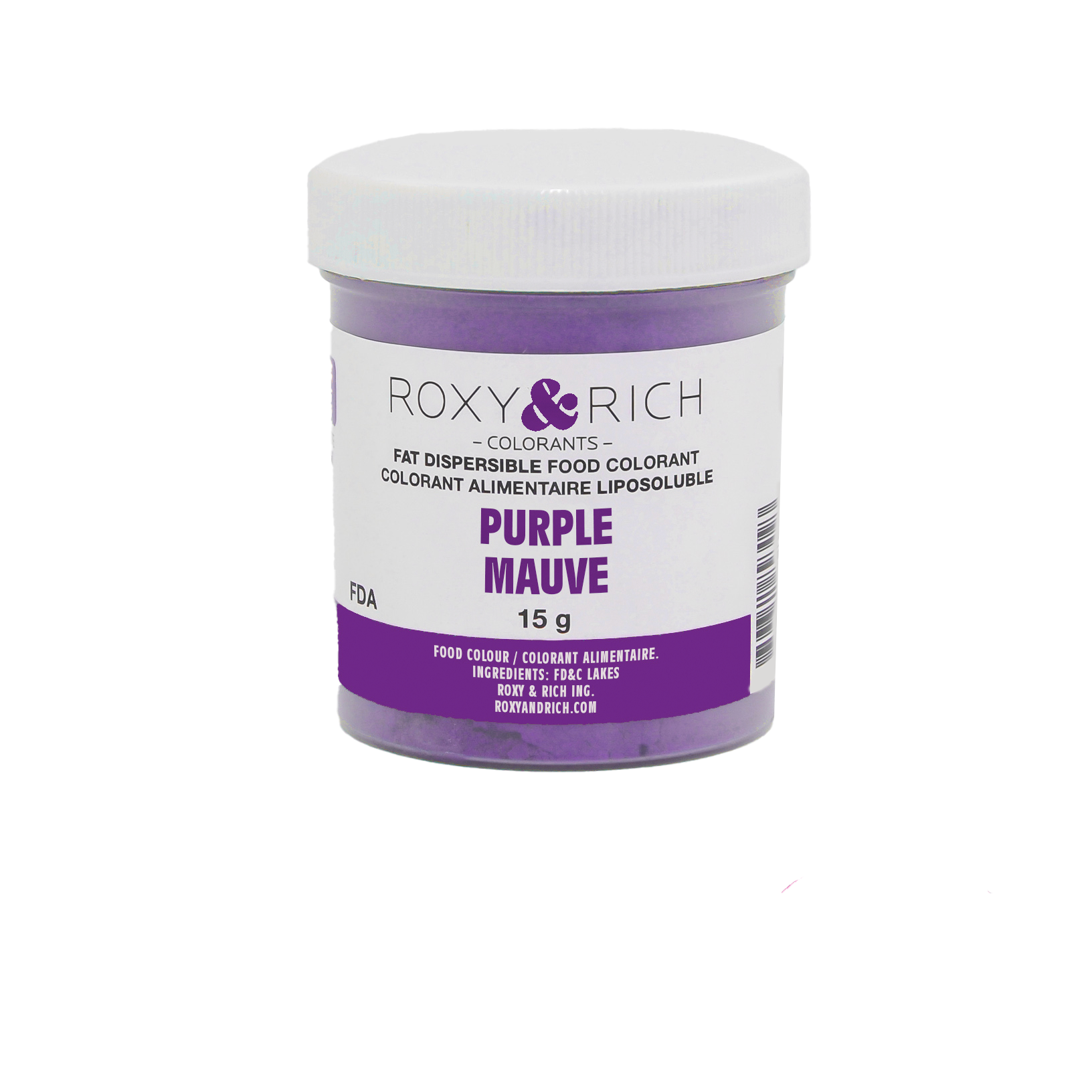Colorant Alimentaire Liposoluble Mauve 15g - Roxy & Rich - Colorant alimentaire liposoluble - P15-B09 - La Guilde Culinaire